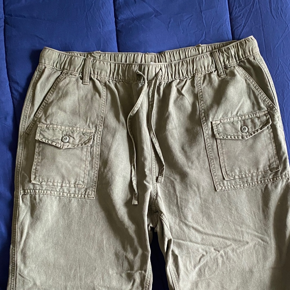 aerie NWT Olive Green Women’s Cargo Jogger Pants XL - Picture 2 of 11